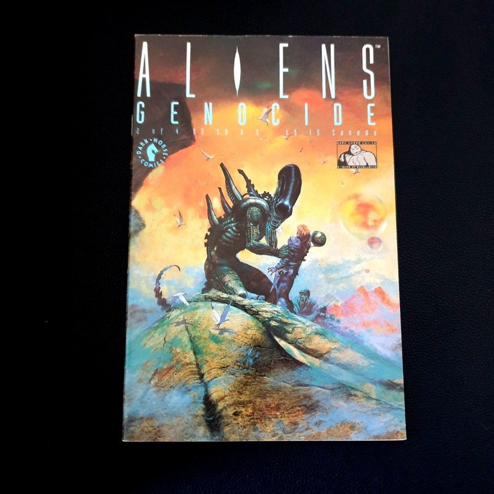 Dark Horse Comic Aliens Genocide 2 of 4 Dec 1991 Book Collector Bagged Boarded